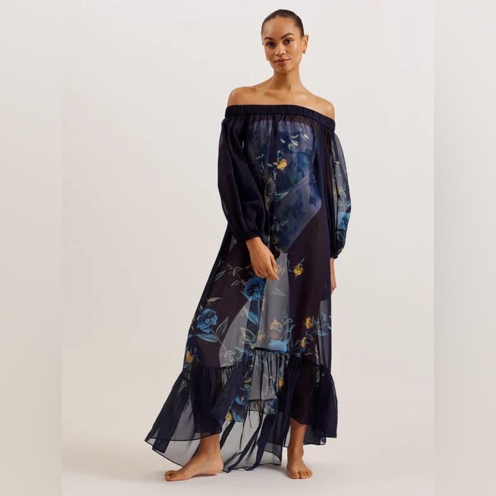 Ted Baker Sabrinn Off The Shoulder Cover Up NWT - Picture 1 of 5